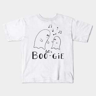 Cute ghost stickers, cute ghosts dancing, Kids T-Shirt